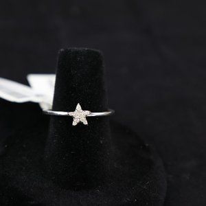 Sterling Silver, Diamond Star, Ring - H/I Size 7